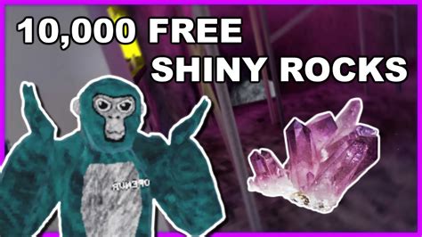 how to make shiny rocks in gorilla tag