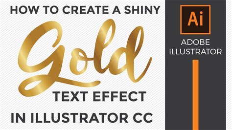 how to make shiny text in illustrator