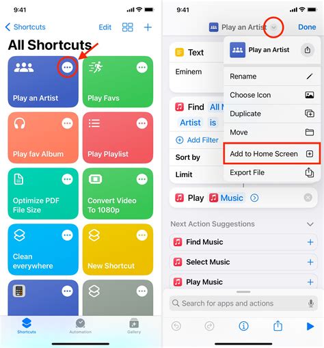 how to make shortcuts on iphone for apps