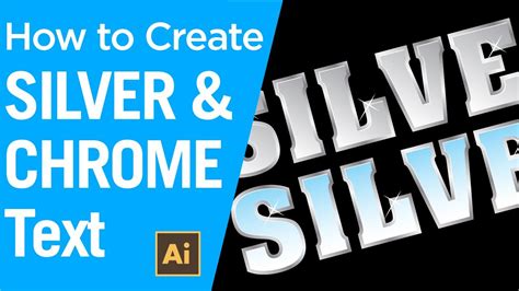 how to make silver letters in illustrator