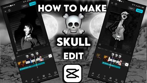 how to make skull edit in capcut