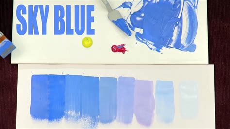 how to make sky blue colour without using white