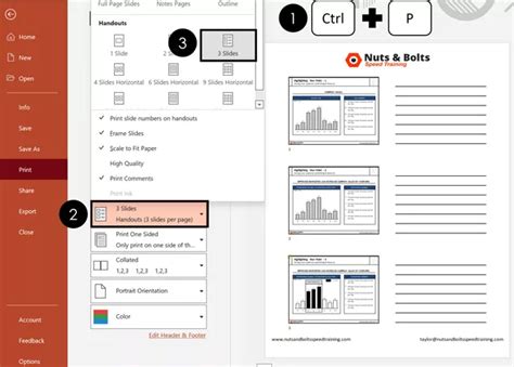 how to make slides bigger when printing with notes