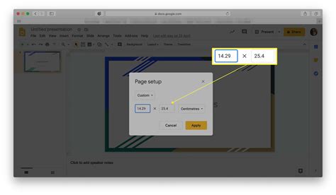 how to make slideshow portrait google slides
