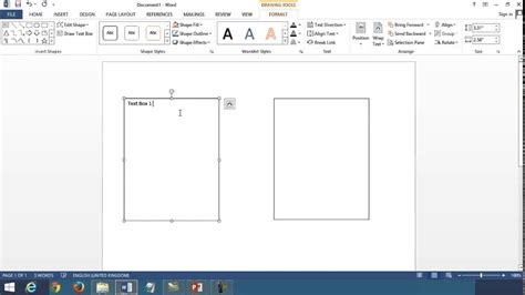 how to make small box in microsoft word