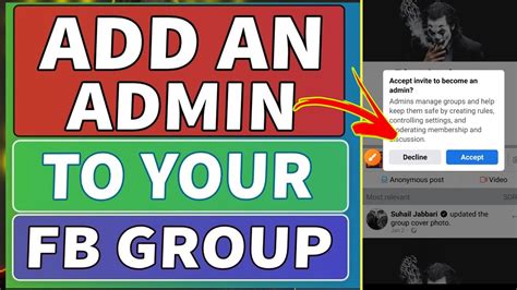 how to make someone admin on facebook group