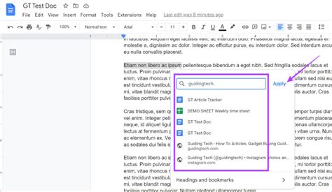 how to make something a hyperlink on google docs