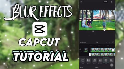 how to make something blur in capcut