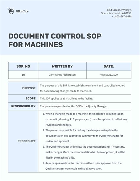 how to make sop format