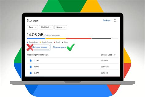 how to make space in google storage