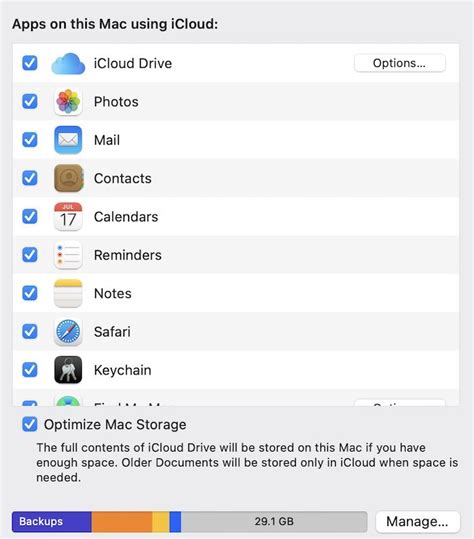 how to make space on icloud mac