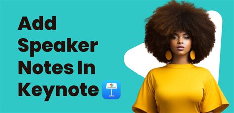 how to make speaker notes in keynote