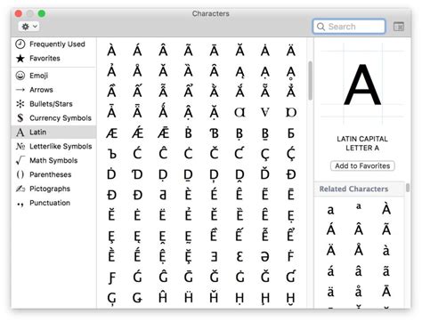 how to make special letters on keyboard mac