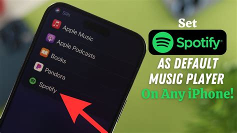 how to make spotify default on iphone