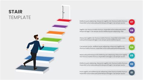 how to make stairs in powerpoint