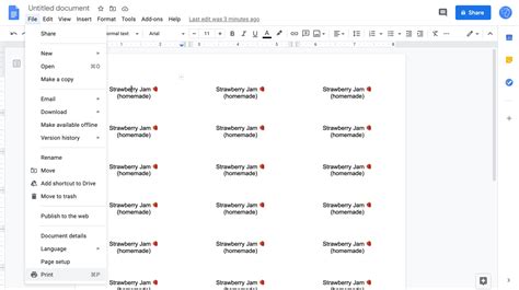 how to make stickers in google docs