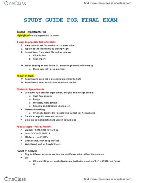how to make study guides on google docs