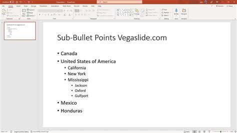 how to make sub bullet points in canva