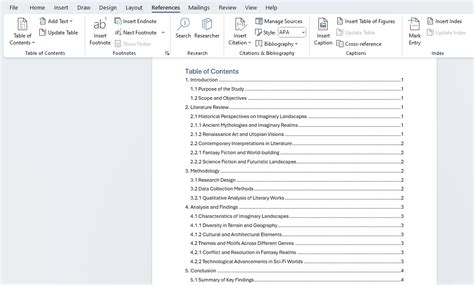 how to make table of contents in microsoft word online