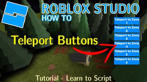 how to make teleport button in roblox studio
