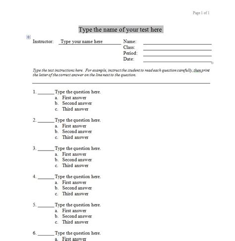 how to make test questions