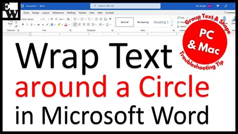 how to make text around image in word