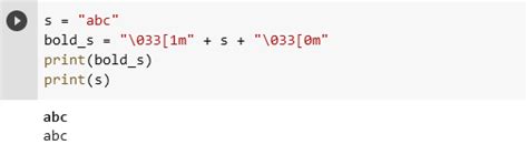 how to make text bold in python code