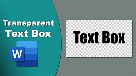 how to make text box lines transparent in word