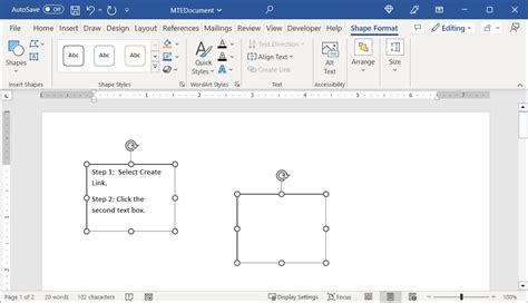 how to make text boxes in word document