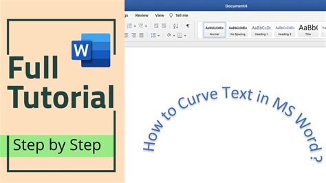 how to make text curve in ms word