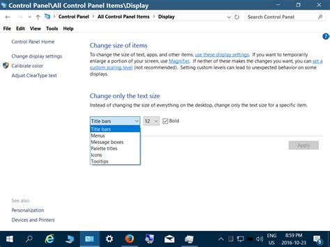 how to make text darker in windows 10