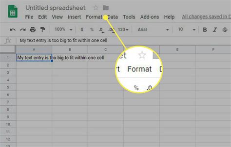 how to make text fit in excel cell google sheets