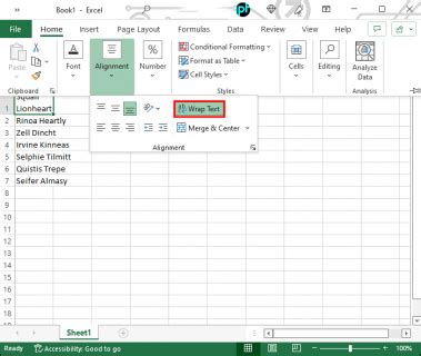 how to make text fit in excel cell mac