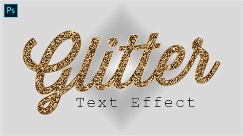 how to make text glitter in photoshop