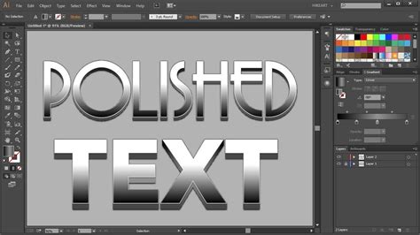 how to make text look raised in illustrator