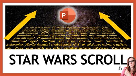 how to make text scroll like star wars in powerpoint