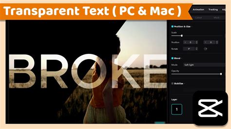 how to make text transparent in capcut mobile