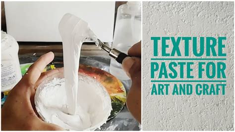 how to make texture paste for acrylic paint on canvas