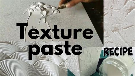 how to make texture paste for canvas
