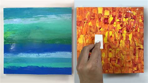 how to make textured art with acrylic paint
