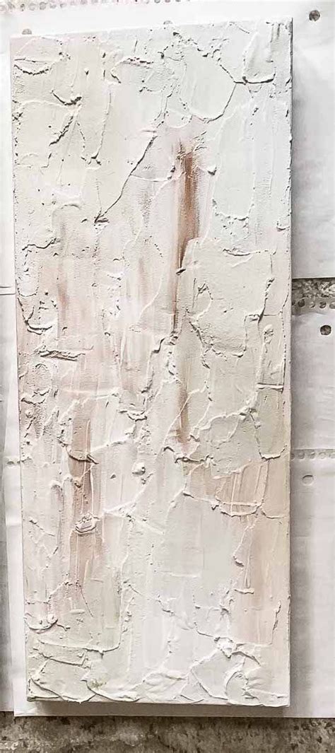 how to make textured art with spackle
