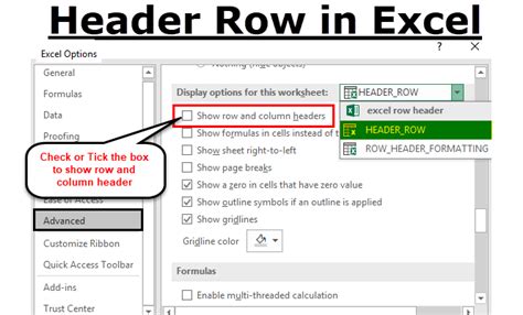 how to make the first row in excel a header for printing