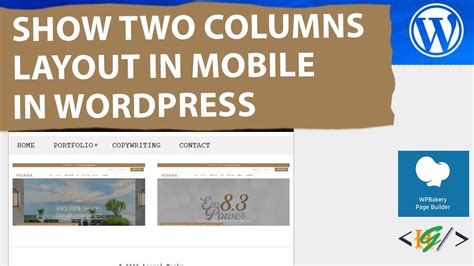how to make two columns in wordpress