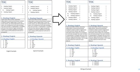 how to make two language document in word