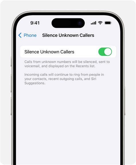 how to make unknown calls ring on iphone