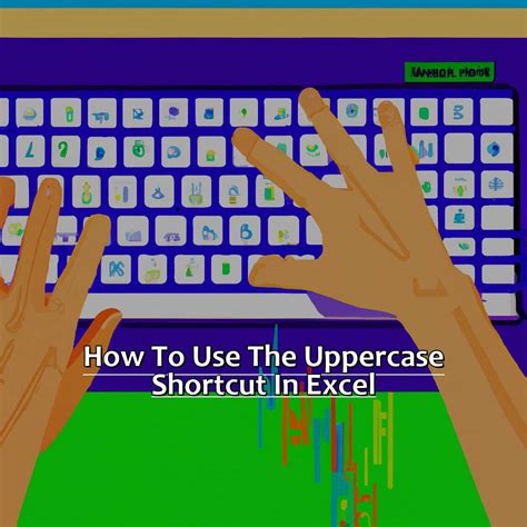how to make uppercase in excel shortcut
