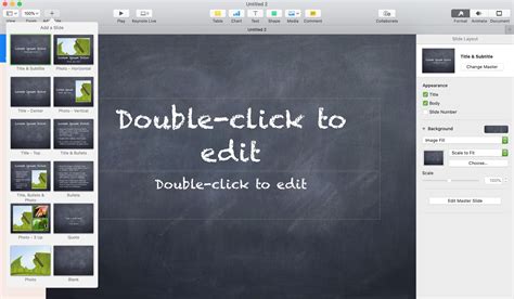 how to make vertical presentation in keynote