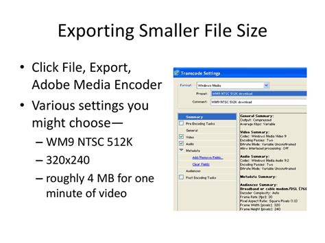 how to make video file size smaller media encoder