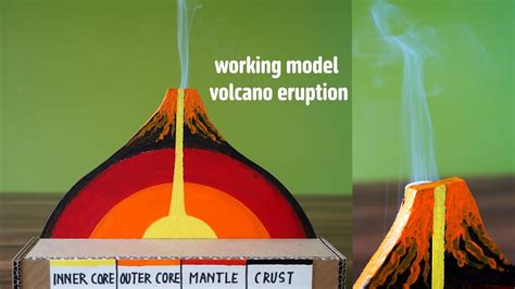 how to make volcano model for school project with paper step by step