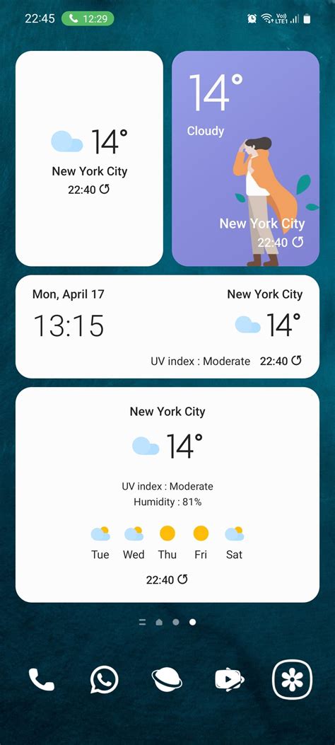 how to make weather app a widget